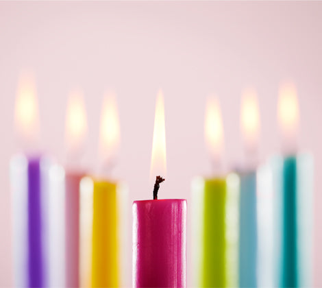 Easter Coloured Candles