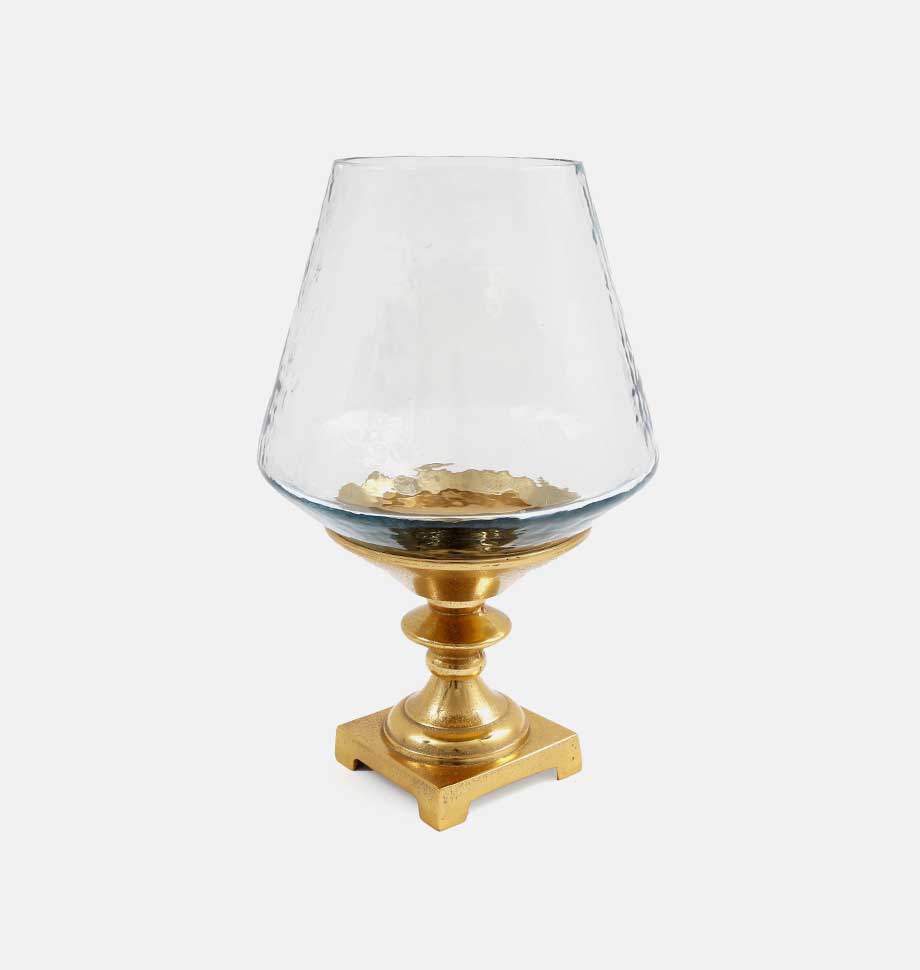 Gold Lamp Candle Holder