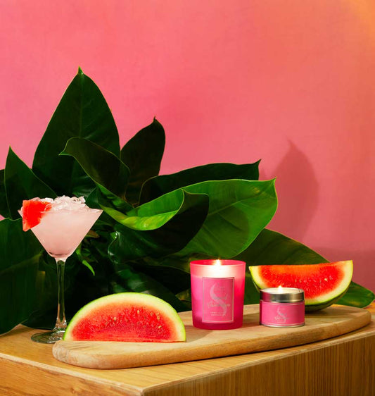 Tropical Watermelon Large Tin Candle