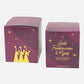 gold candle gift box