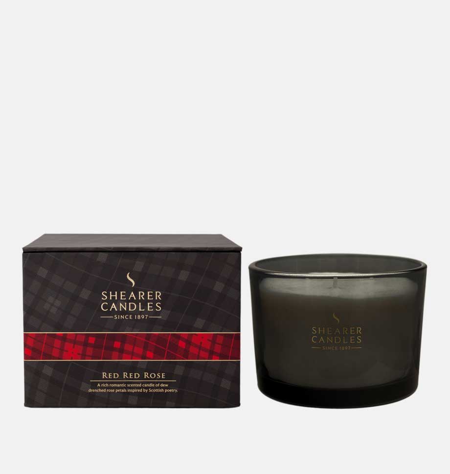 Red Red Rose Robert Burns Chalice - Shearer Candles