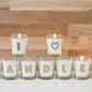 Alphabet Votive Candle - Letter M