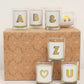 Alphabet Votive Candle - Letter F