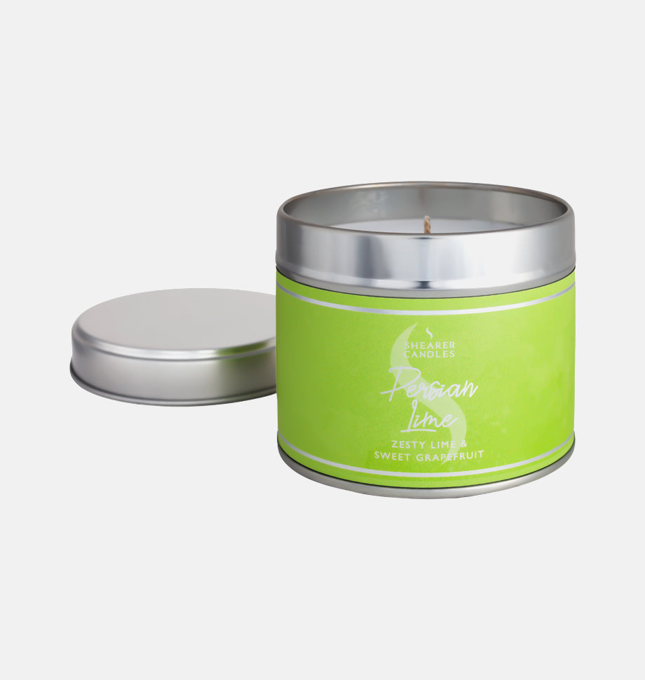 Persian Lime Large Tin Candle - Shearer Candles